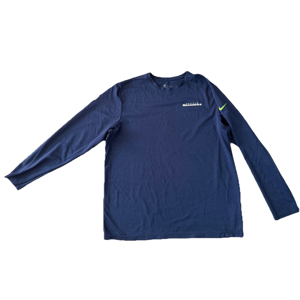 Seattle Seahawks Nike Sideline Coach UV Performance Long Sleeve T-Shirt - XL
